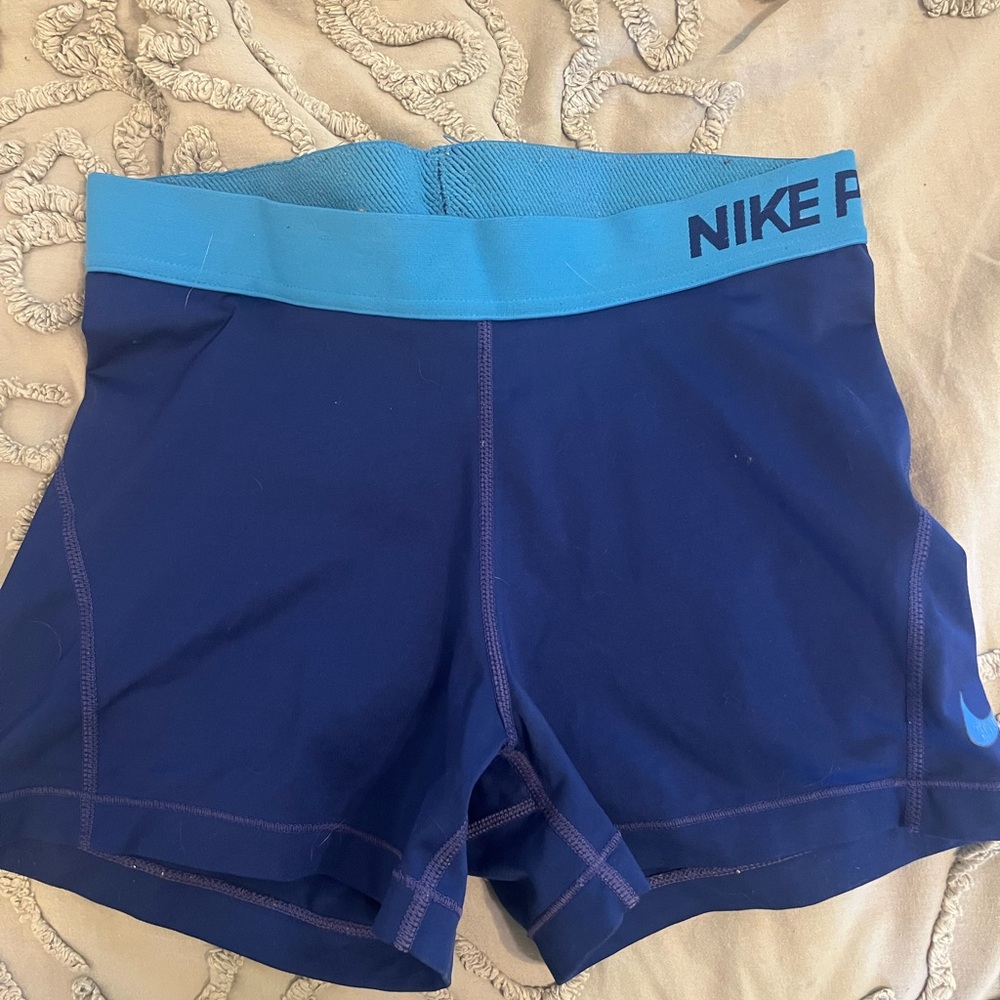 Nike Pro Blue Shorts Size M